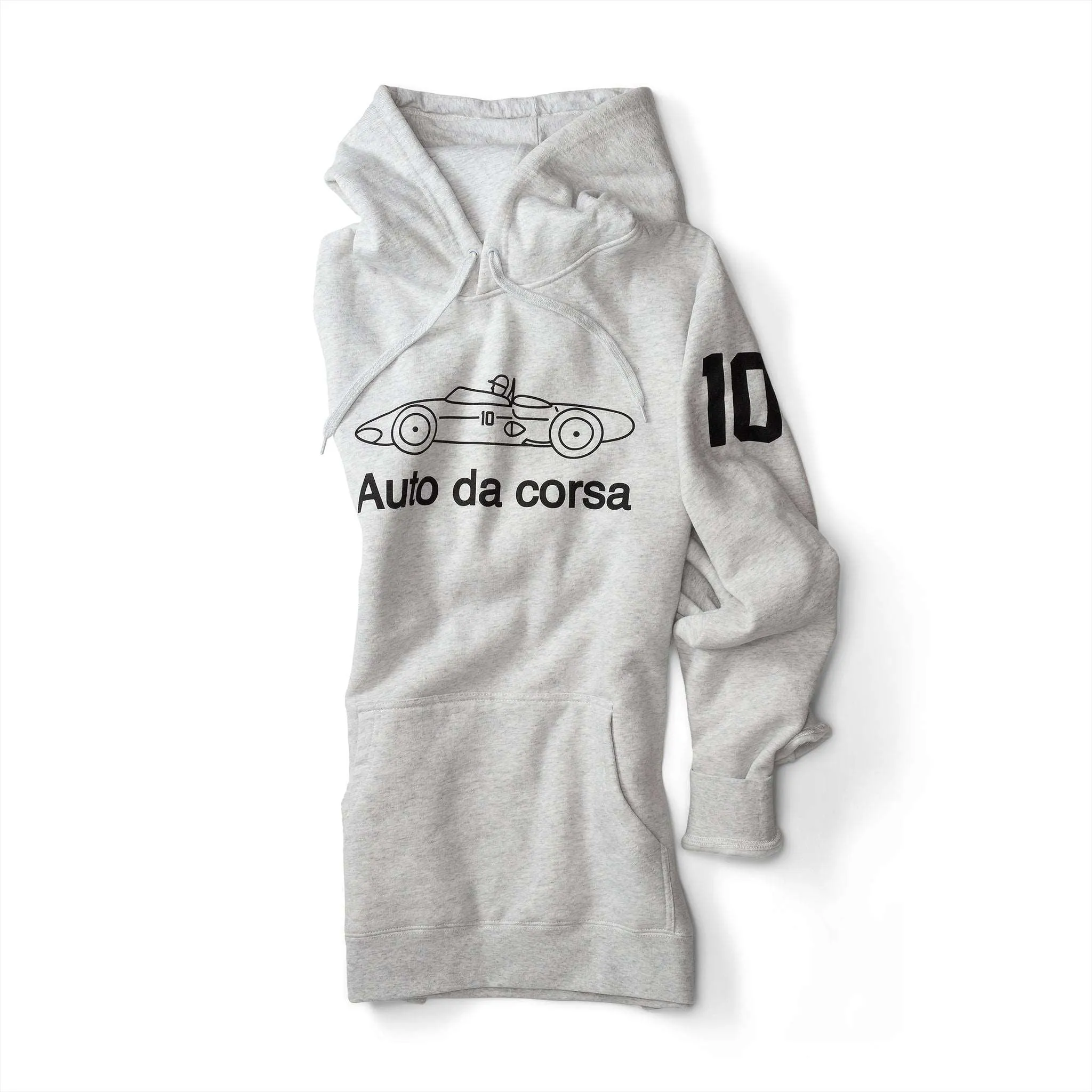 Men's - Uno Zero Auto da Corsa Heather White Pullover Hoodie