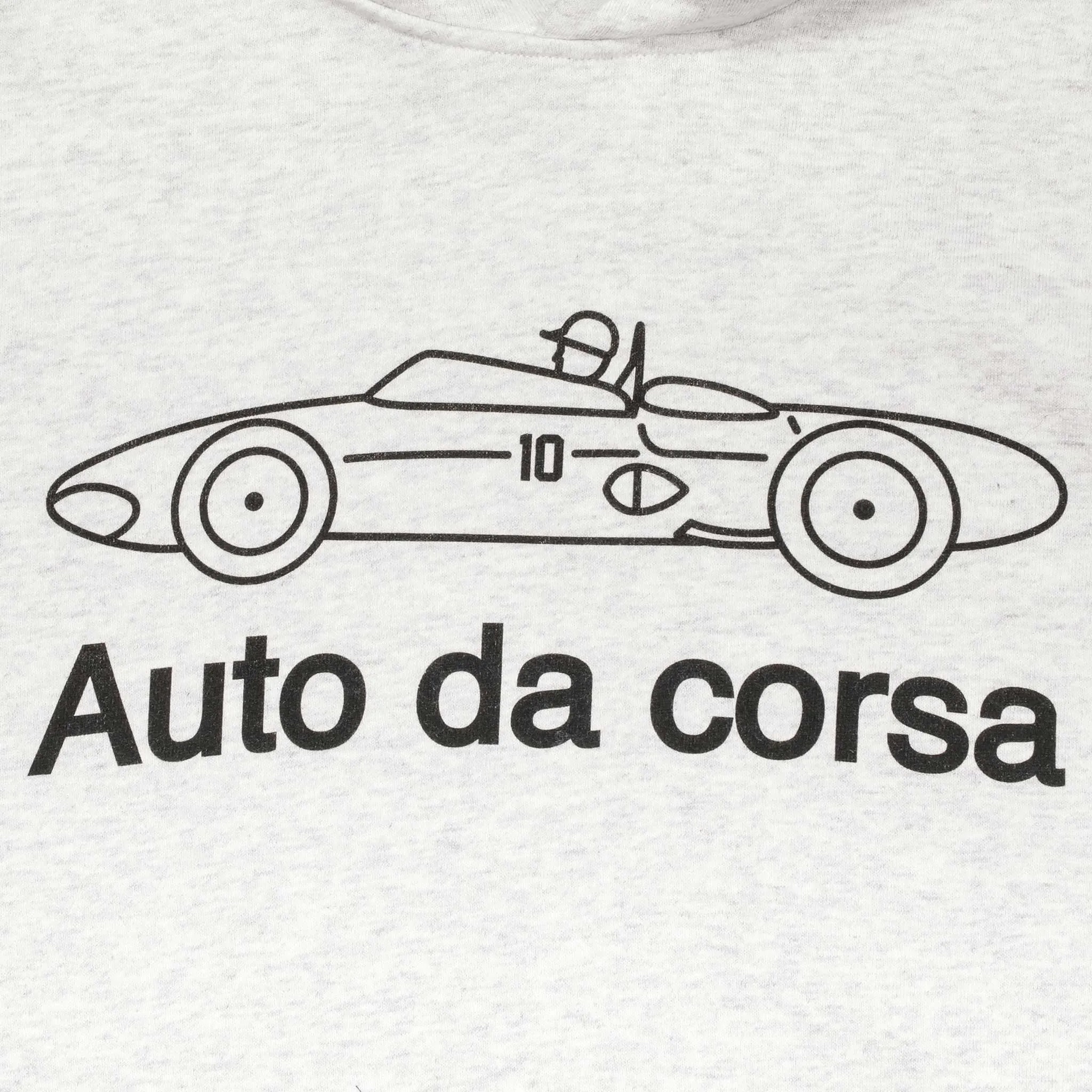 Men's - Uno Zero Auto da Corsa Heather White Pullover Hoodie