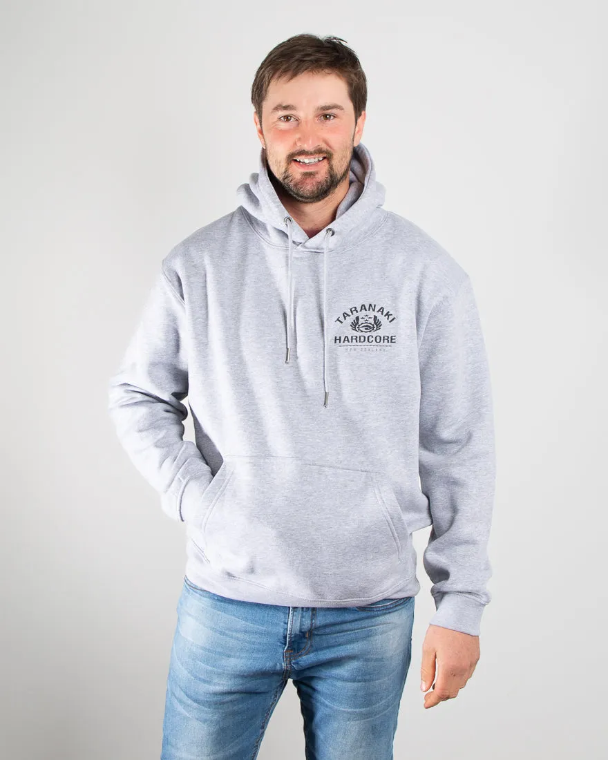 Mens Vintage Hoodie - Grey Marle