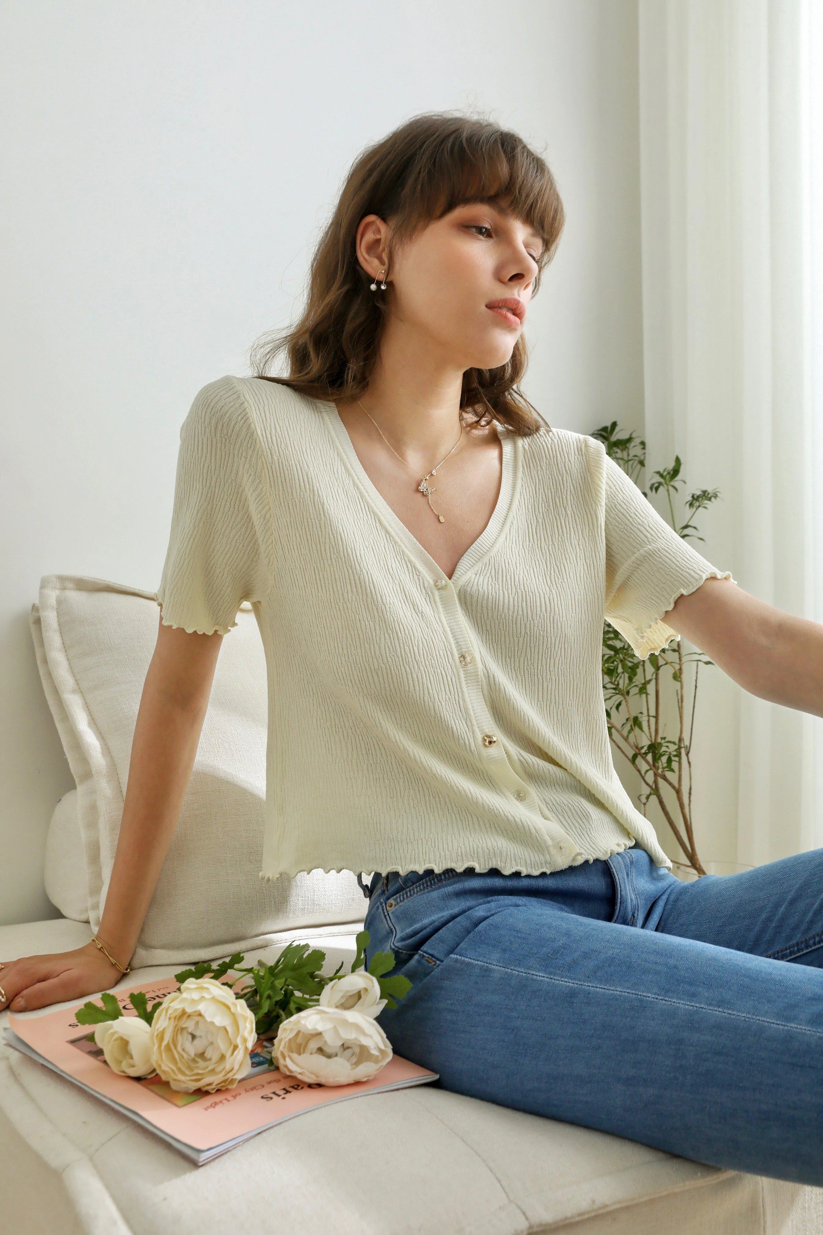 Mila Stretch Knit Cardigan