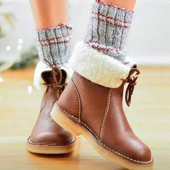 Mila - Waterproof Boot With Wool Lining