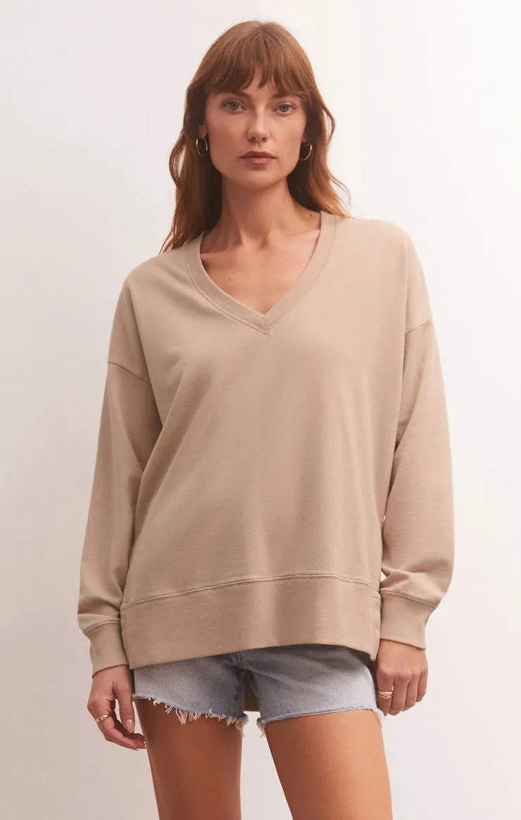 MODERN WEEKENDER V-NECK / BIRCH