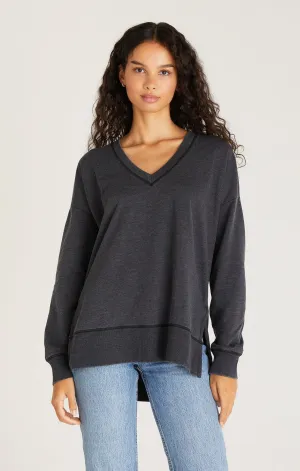 MODERN WEEKENDER V-NECK / JET BLACK