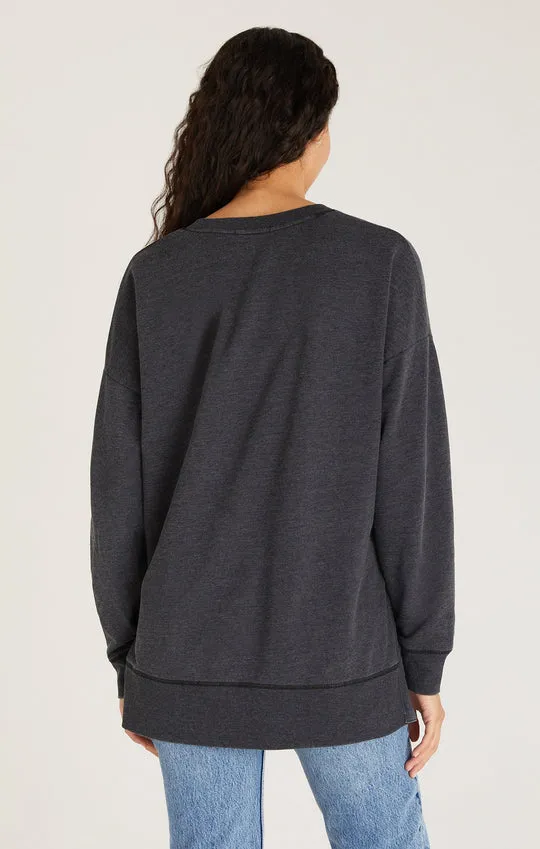 MODERN WEEKENDER V-NECK / JET BLACK