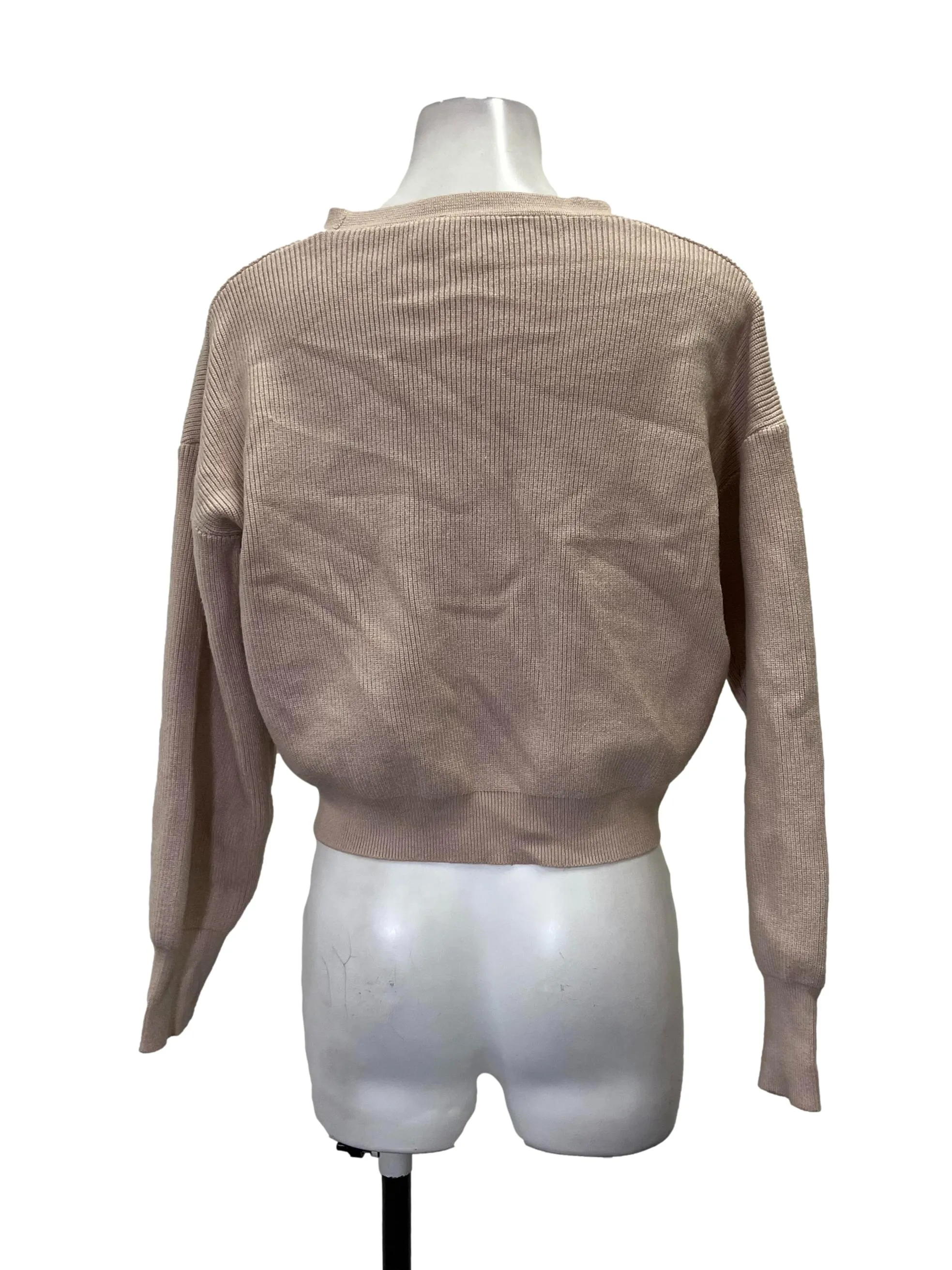 Muted Pink Knotted Cardigan