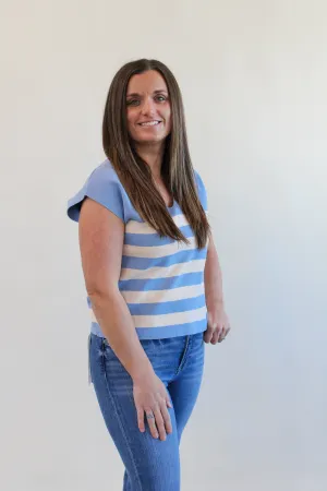 NADINA STRIPED SWEATER TOP