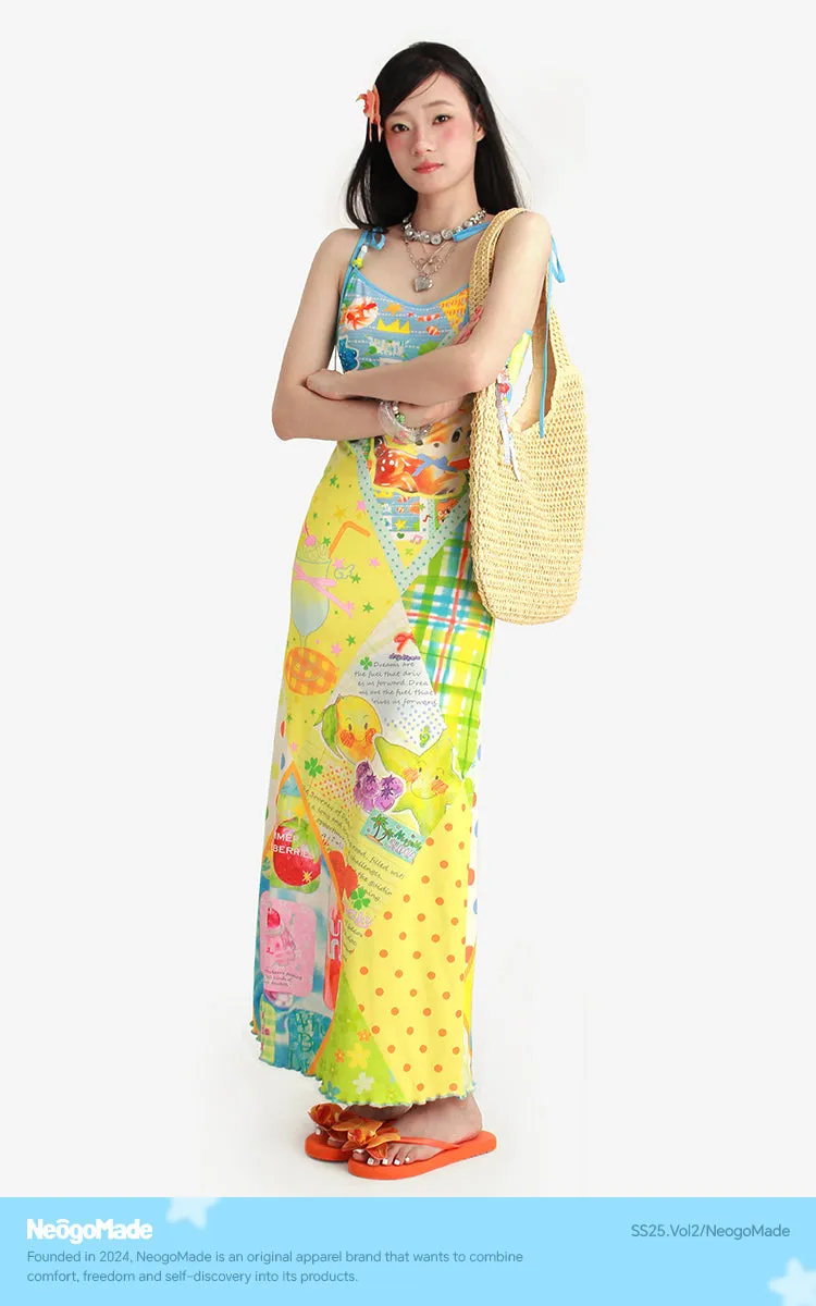 NeogoMade Bunny & Deer Dress | Harajuku Sweet Reversible Beaded Strap Dress