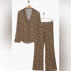 New Nordstrom Tranquility Modal Pajamas Animal Print Mixed Size Set