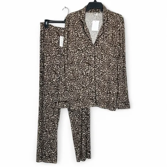 New Nordstrom Tranquility Modal Pajamas Animal Print Mixed Size Set