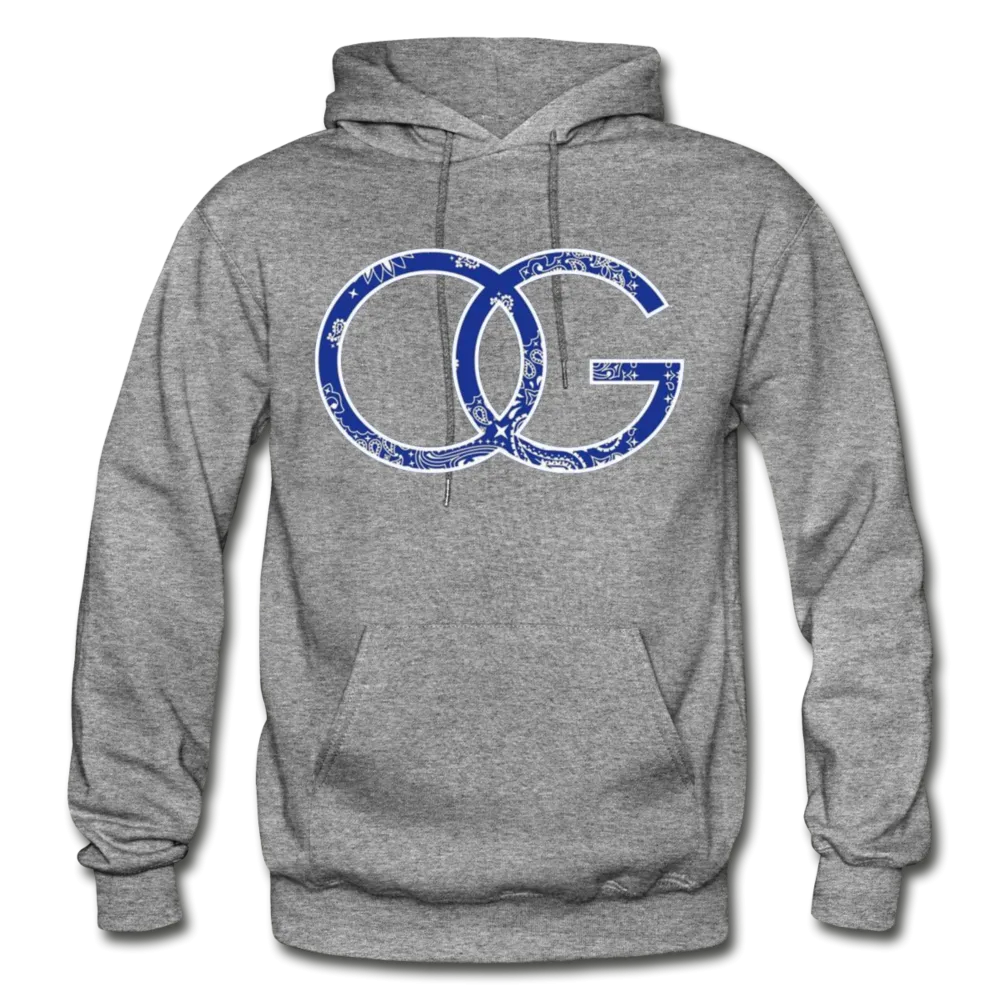 OG Crip with Blue Bandana Premium Adult Hoodie