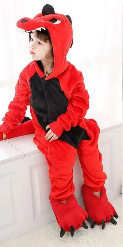 One-piece Animal Pajamas Flannel Children's One-piece Pajamas