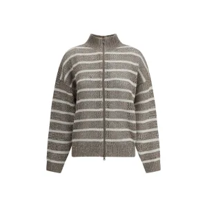 Open knit design Cardigan with sequins