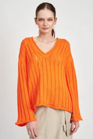 Oversized Orange Sweater