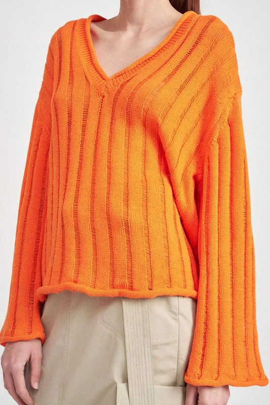 Oversized Orange Sweater