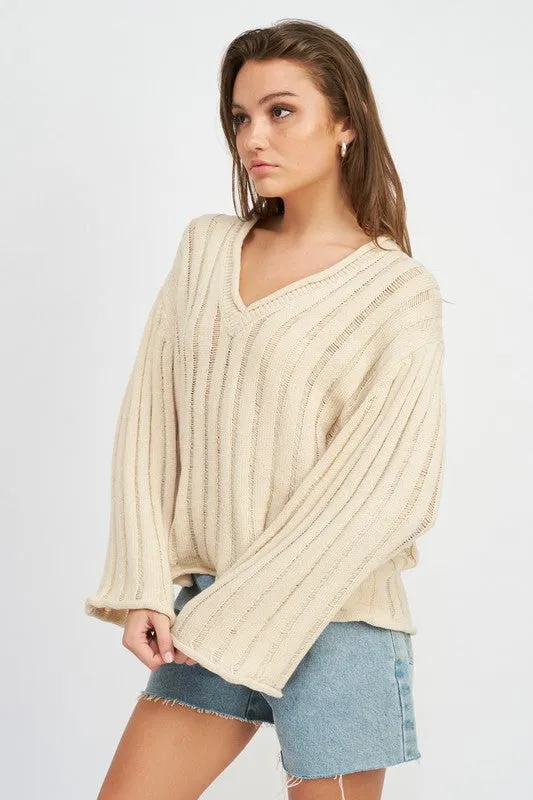 Oversized Orange Sweater