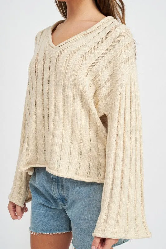 Oversized Orange Sweater
