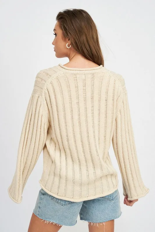 Oversized Orange Sweater