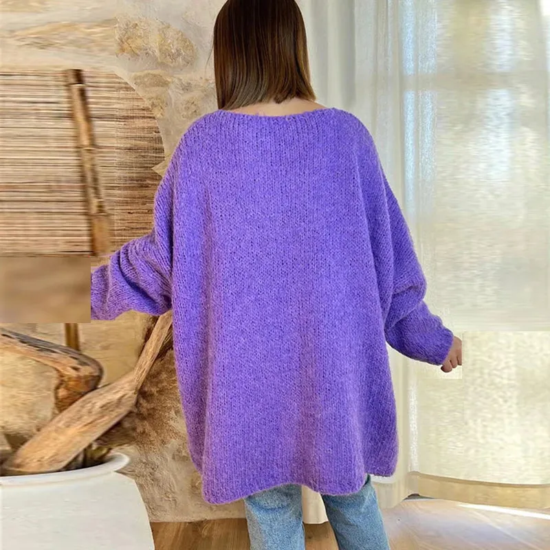 Oversized Peace & Love Knitted Sweater