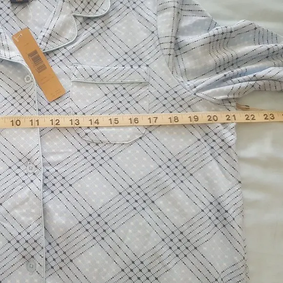 PENDLETON Sleepwear Pajamas Set Top Bottom PJ Button Top Size Large