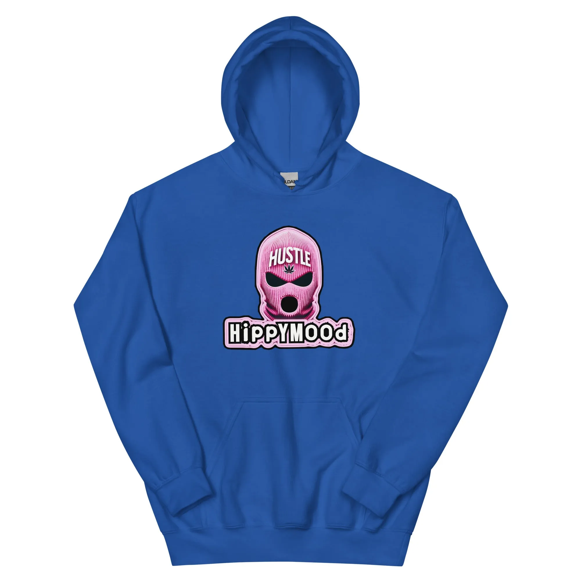 Pink Canna Ski Mask Pullover Hoodie