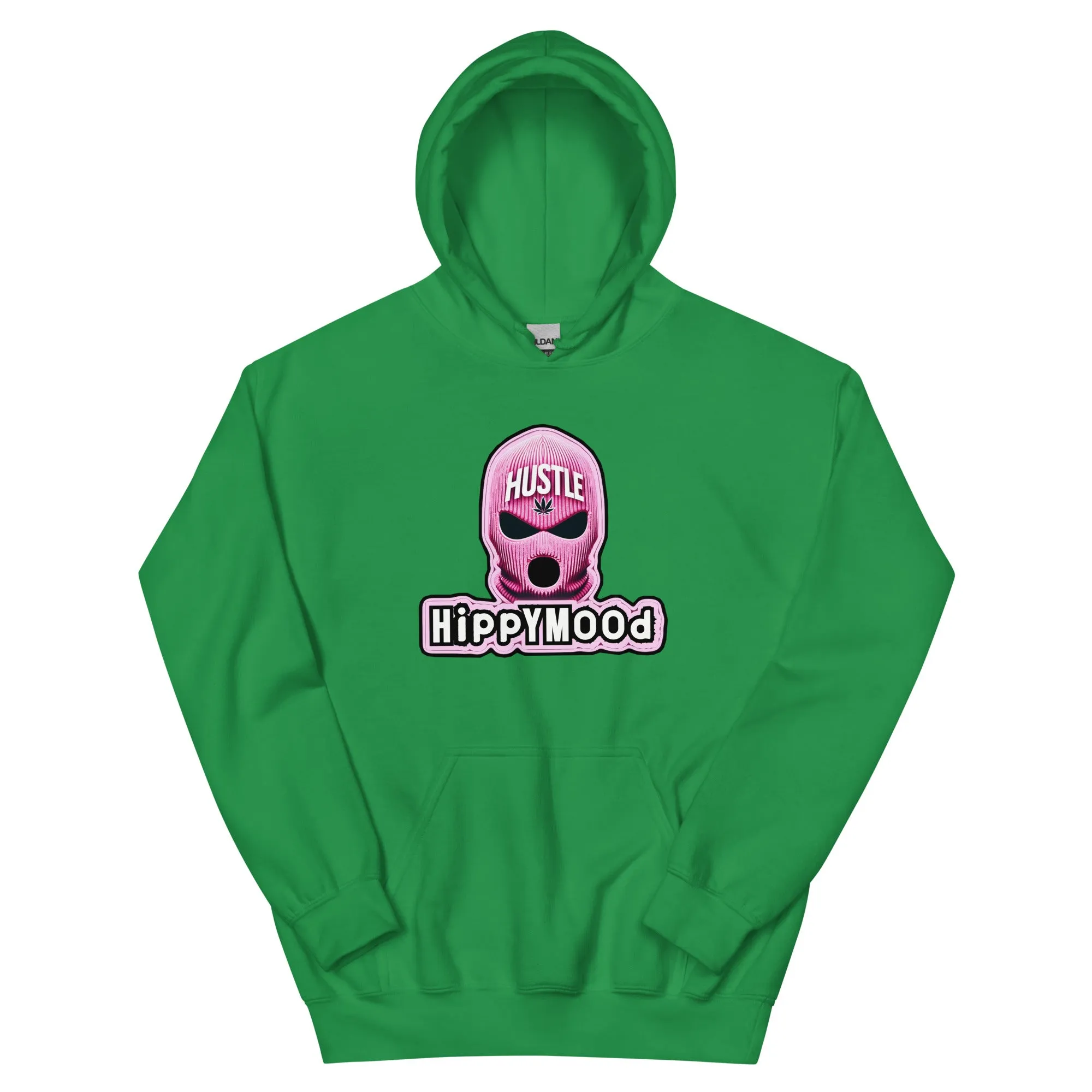 Pink Canna Ski Mask Pullover Hoodie