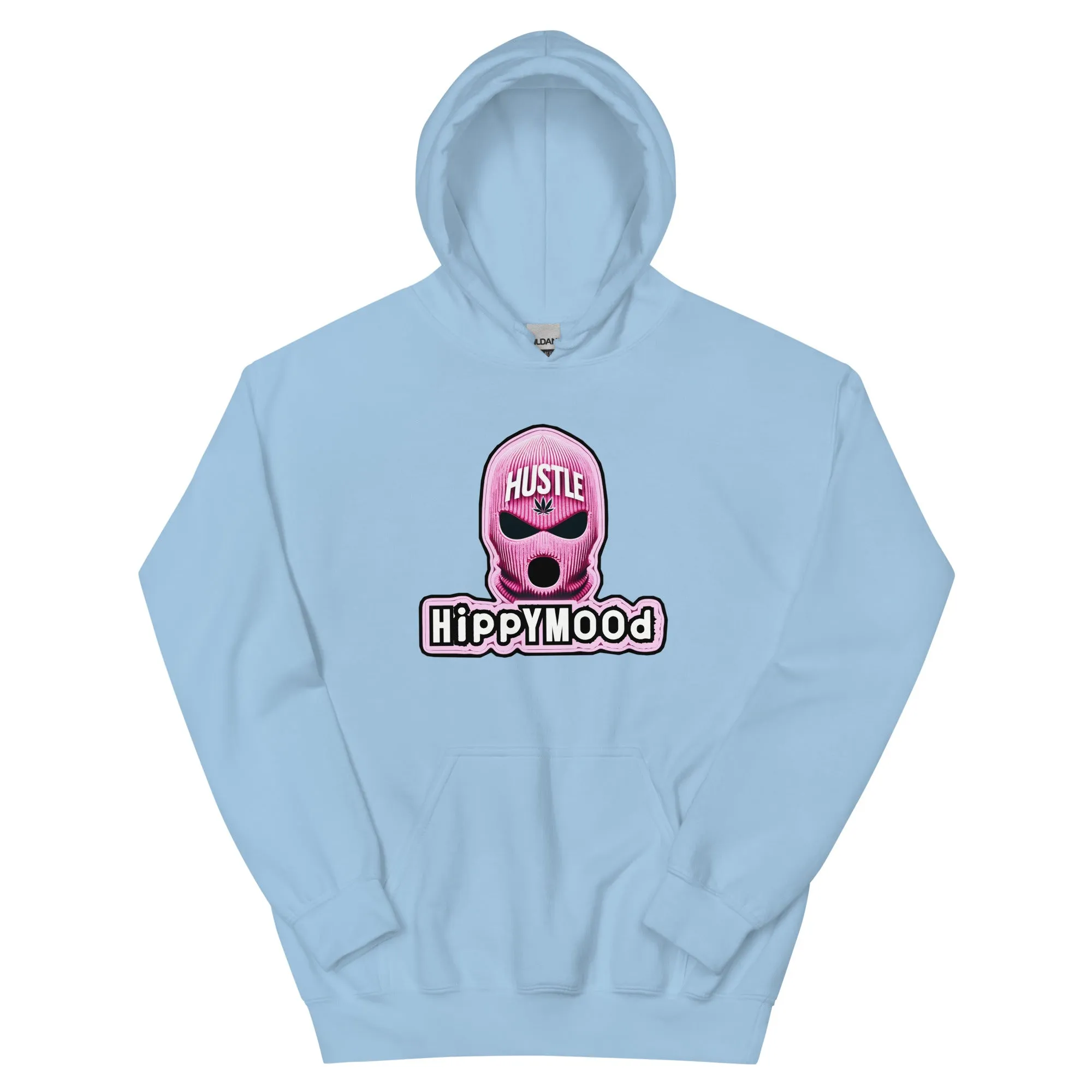 Pink Canna Ski Mask Pullover Hoodie