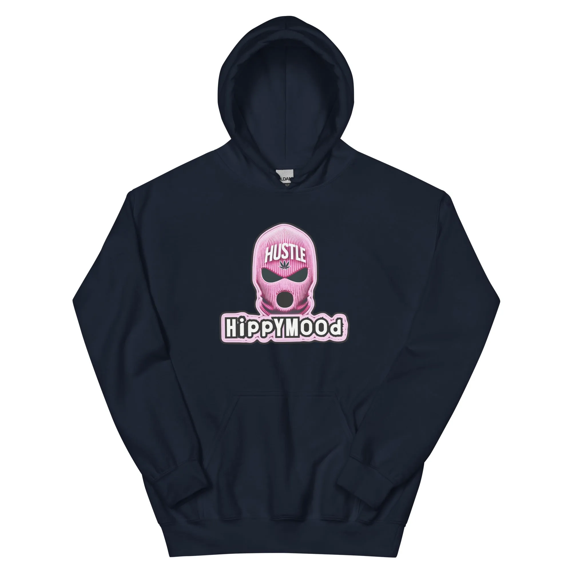 Pink Canna Ski Mask Pullover Hoodie