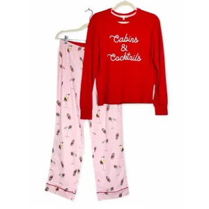 PJ Salvage Cabins &amp; Cocktails Pajama Set