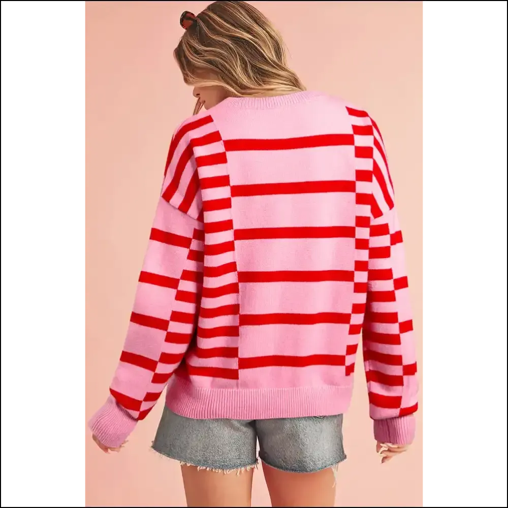 Playful Pink Striped Sweater: Hug , not Therapy 💖 Needful Things