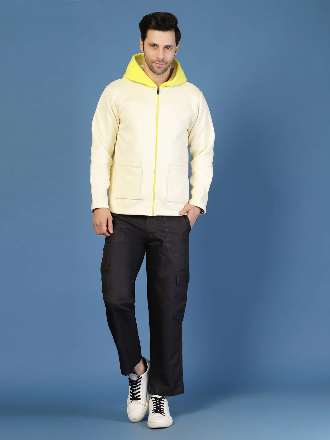 Polar Fleece Zipper Hooded Jacket