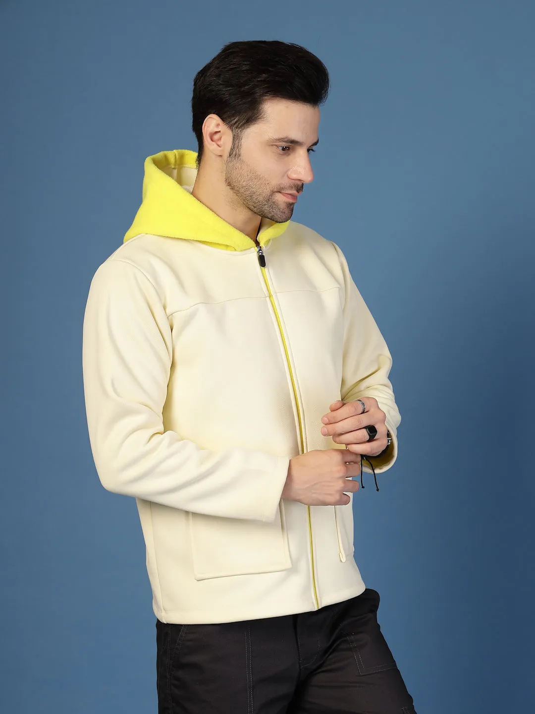 Polar Fleece Zipper Hooded Jacket