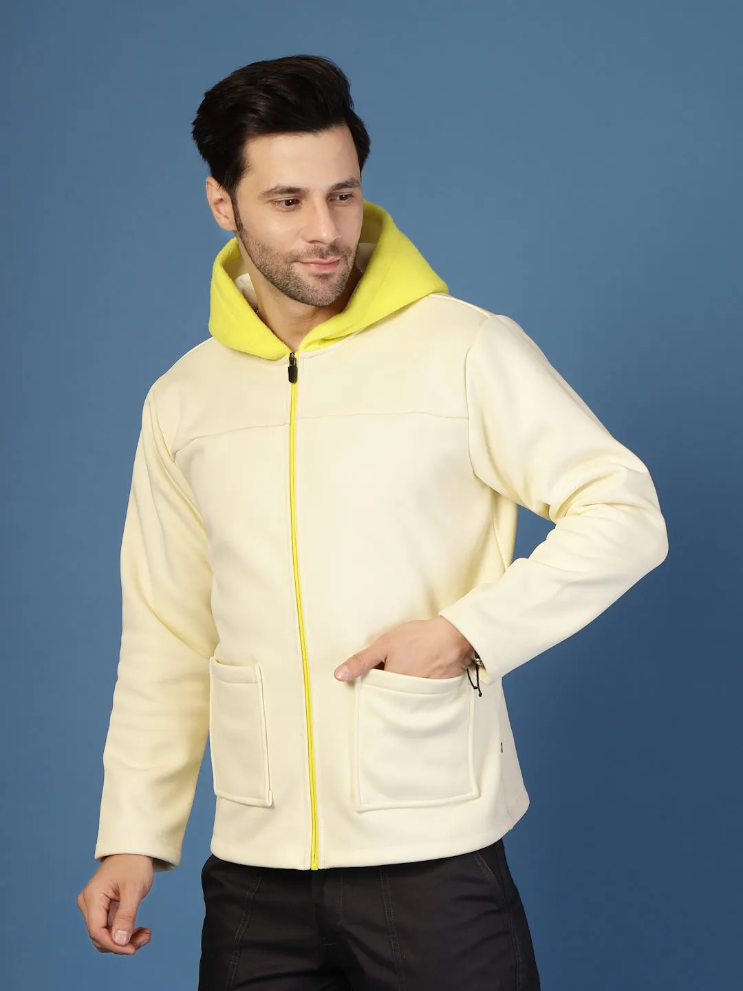 Polar Fleece Zipper Hooded Jacket