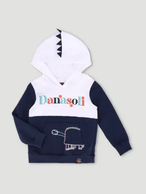 Pre-Boys Danasoli Colorblock Fleece Hoody - Navy