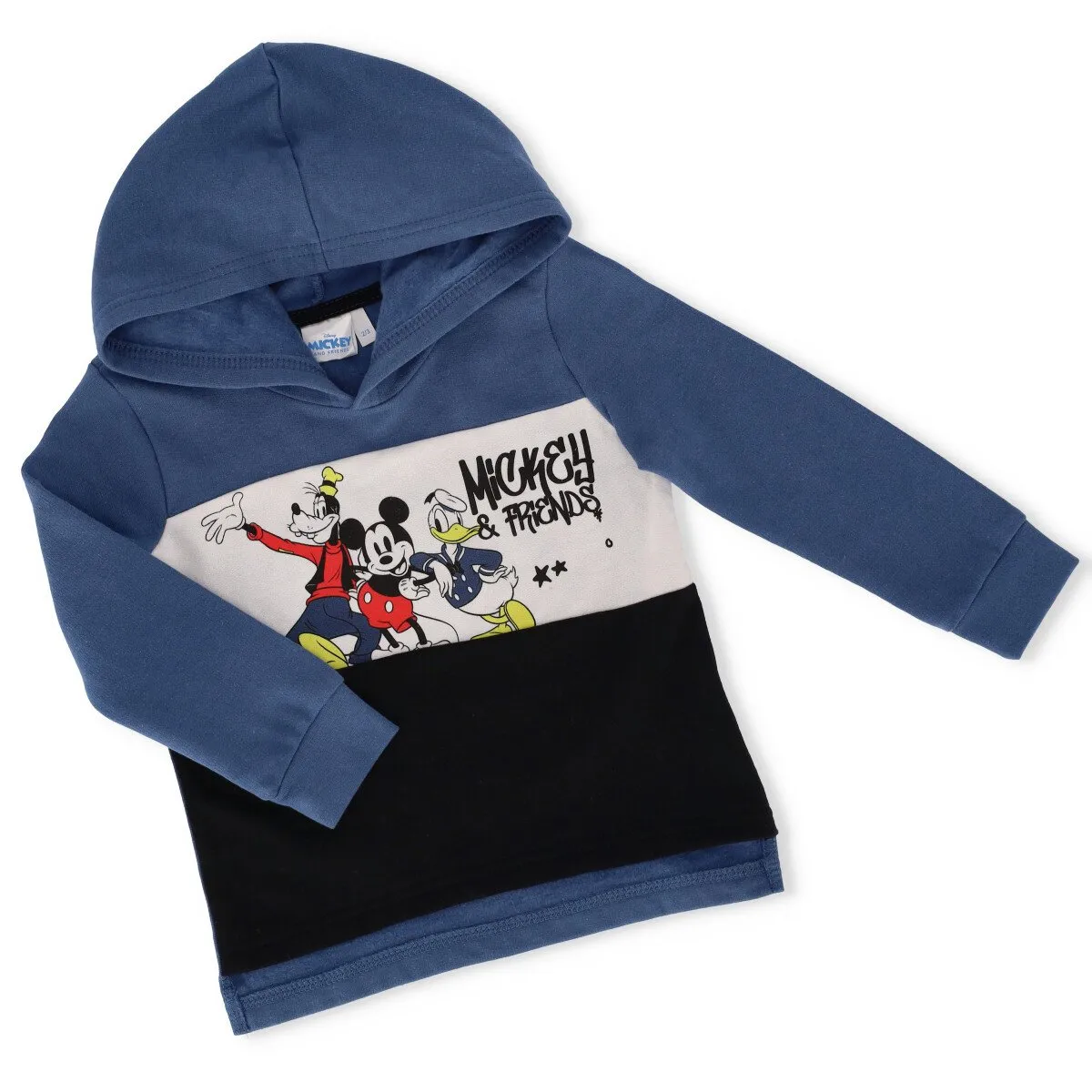Pre-Boys Mickey Mouse Colorblock Hoodie - Blue