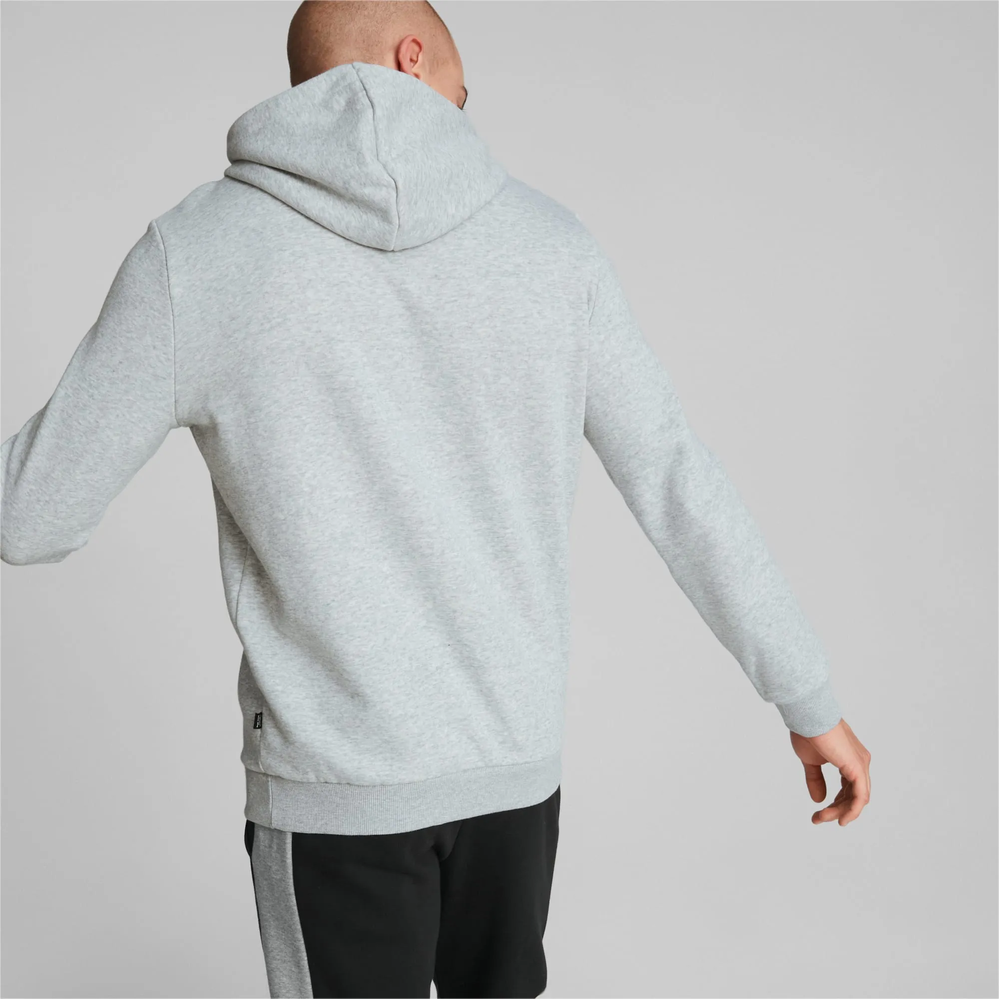 PUMA MENS HOODIE ESSENTIALS   TWO TONE BIG LOGO