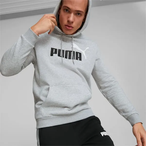 PUMA MENS HOODIE ESSENTIALS   TWO TONE BIG LOGO