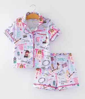 Purple TS Pajama Set