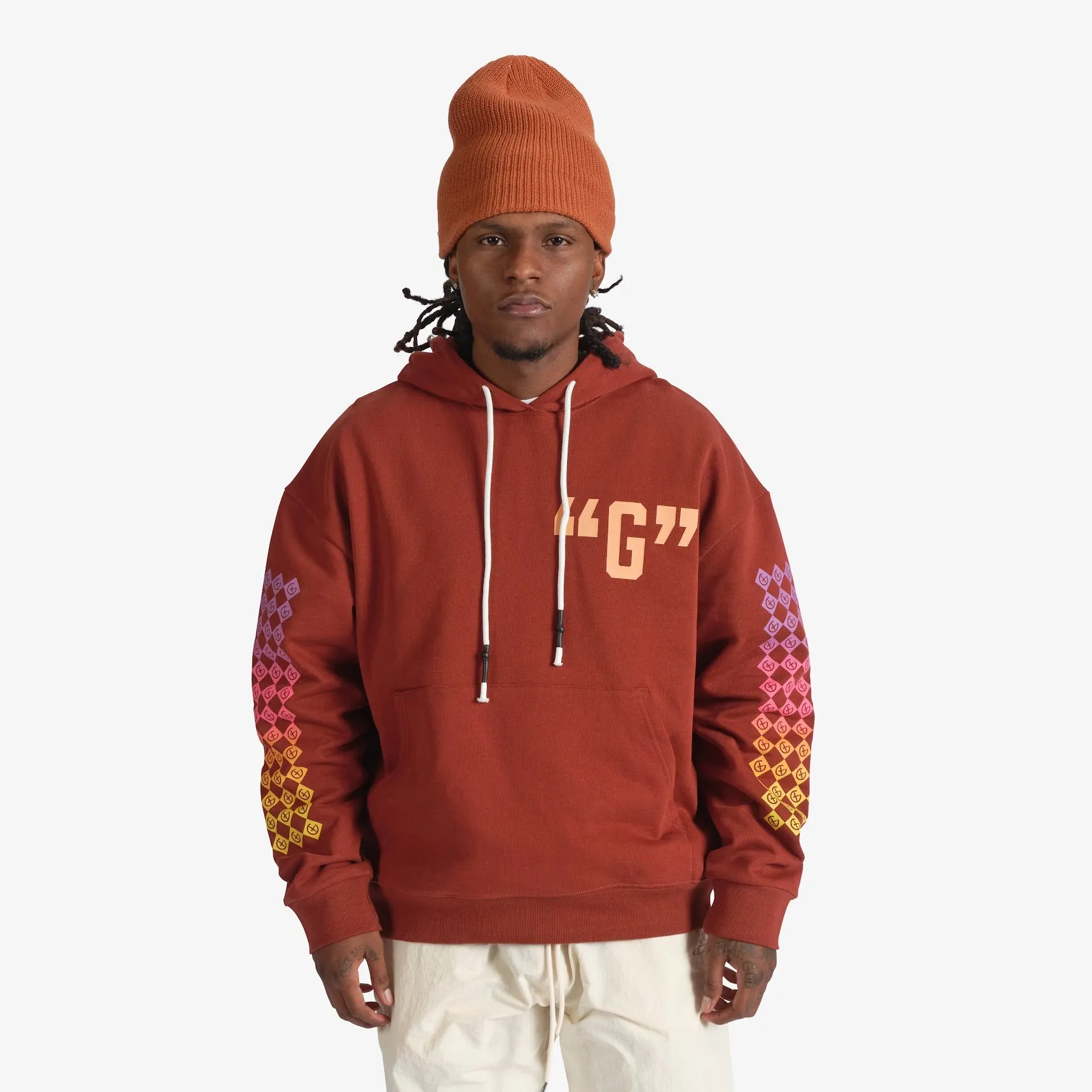 "G" Hoodie (brick)