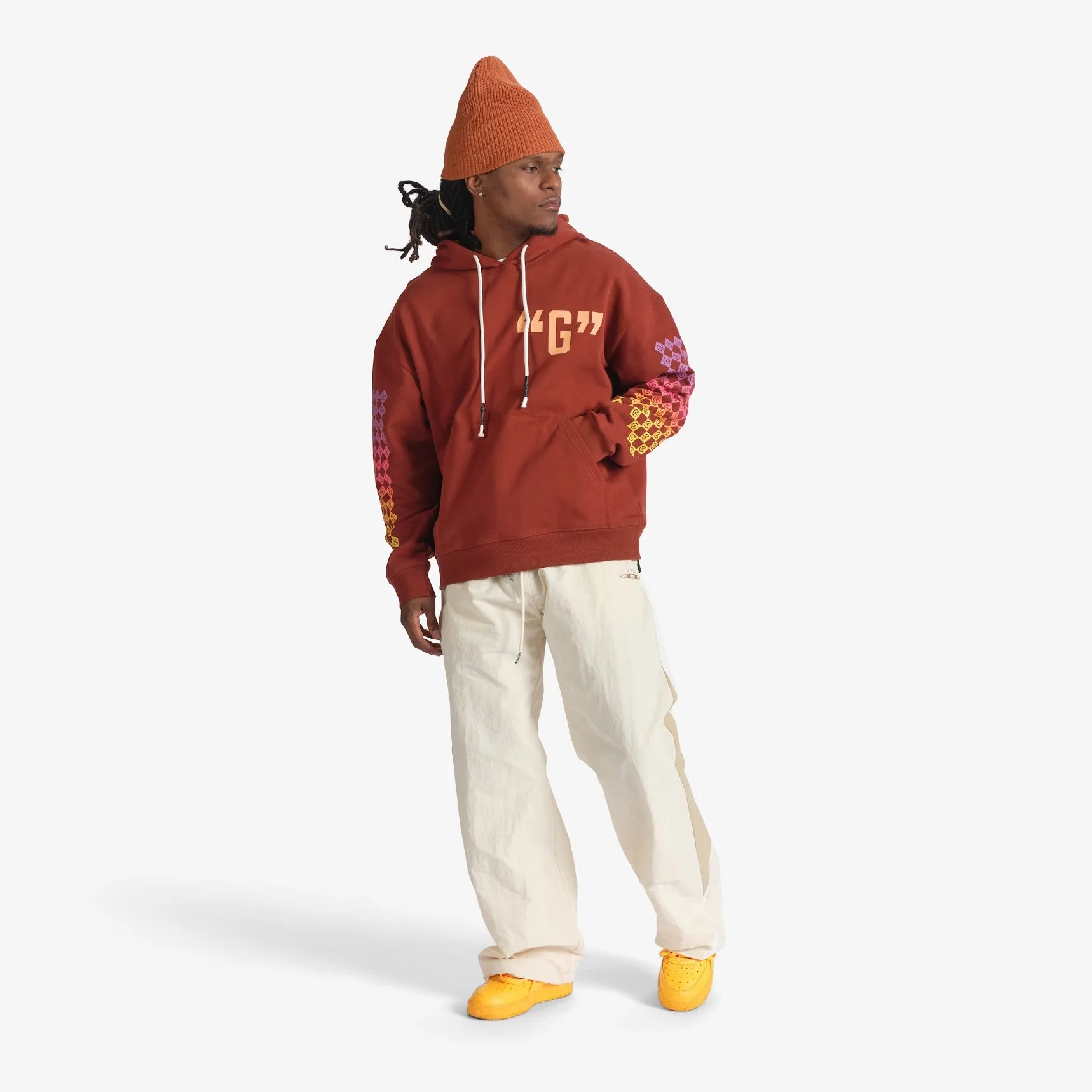 "G" Hoodie (brick)