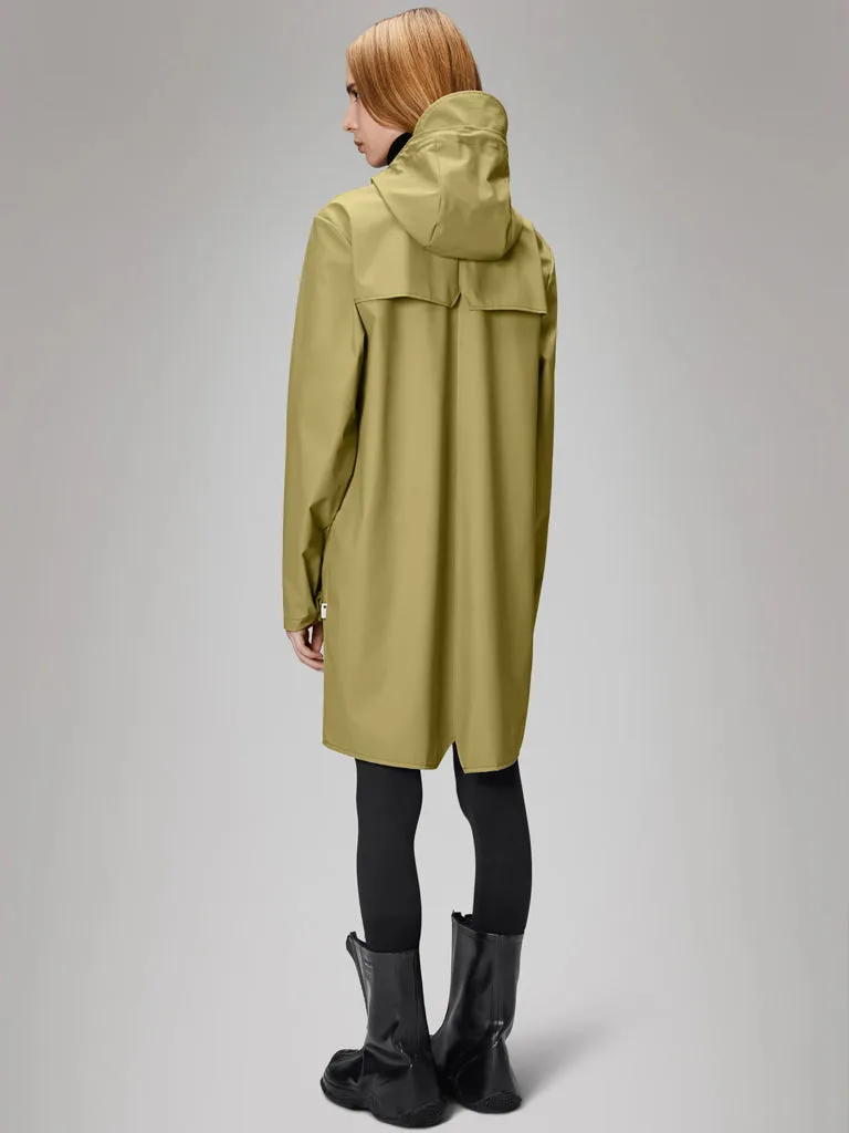 Rains Long Jacket in Khaki