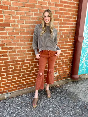 Ready to Chill Ribbed Sweater: Mocha