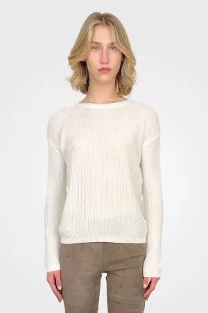 Ribbed Sweater - Off White