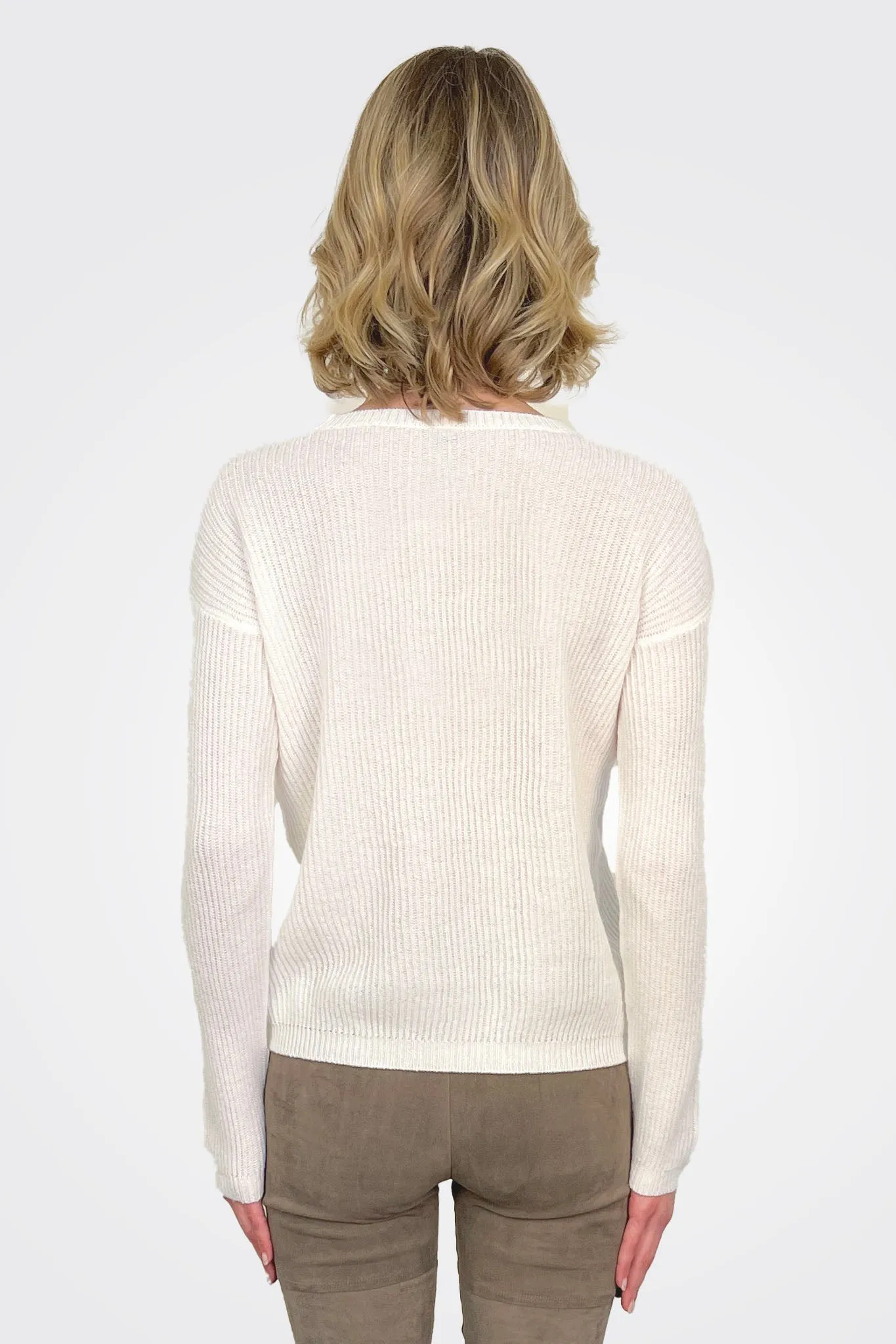 Ribbed Sweater - Off White