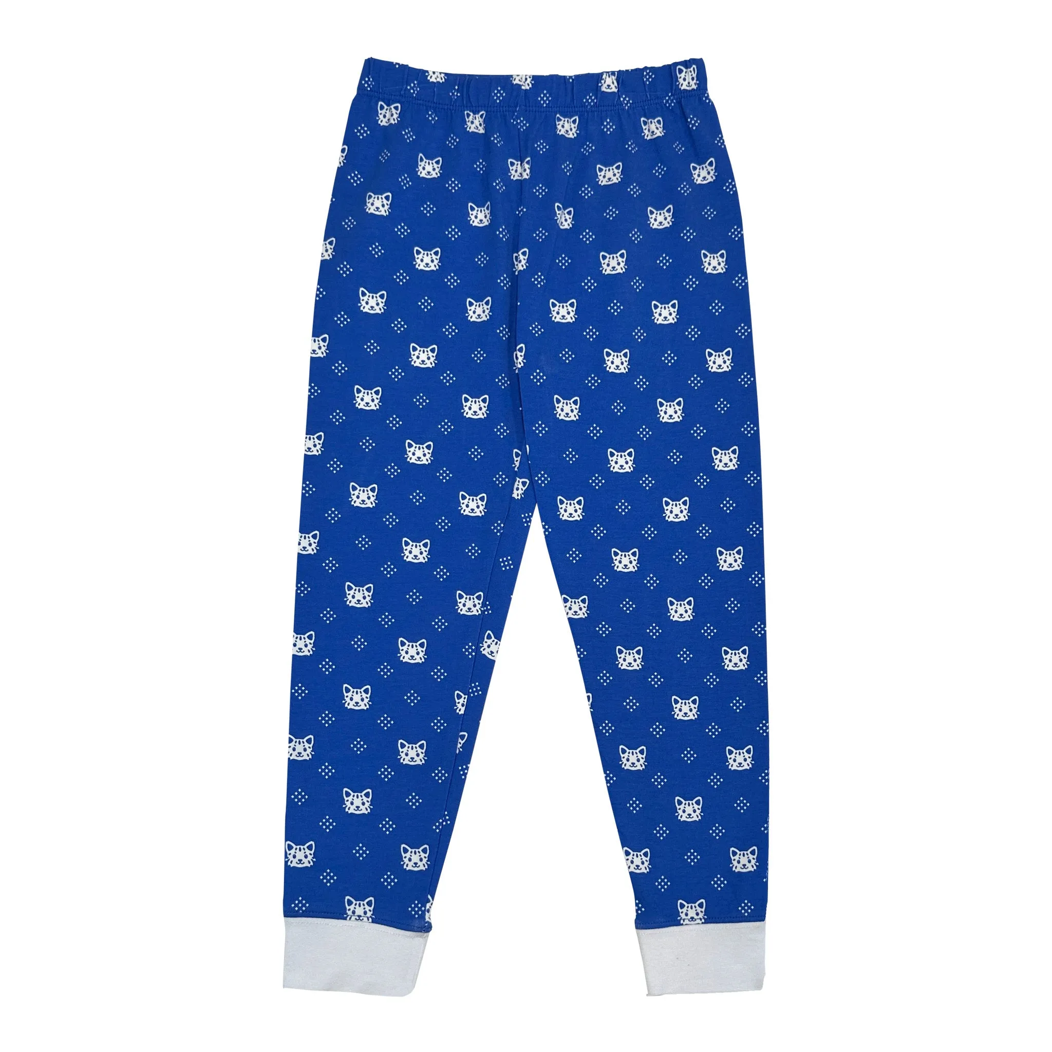 Royal & White Girl's PJ Set