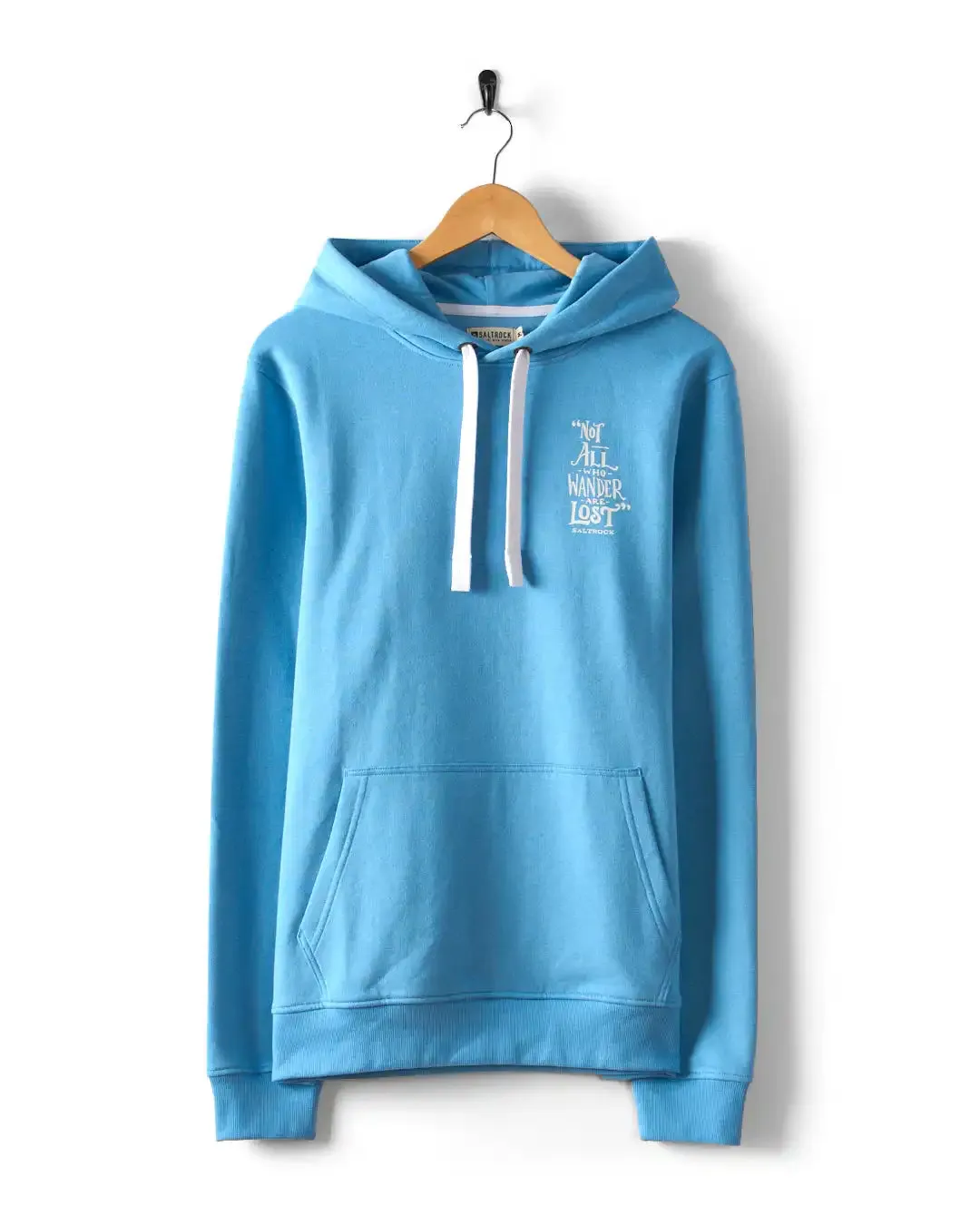 Saltrock Mens Lost Ships Pop Hoodie Light Blue