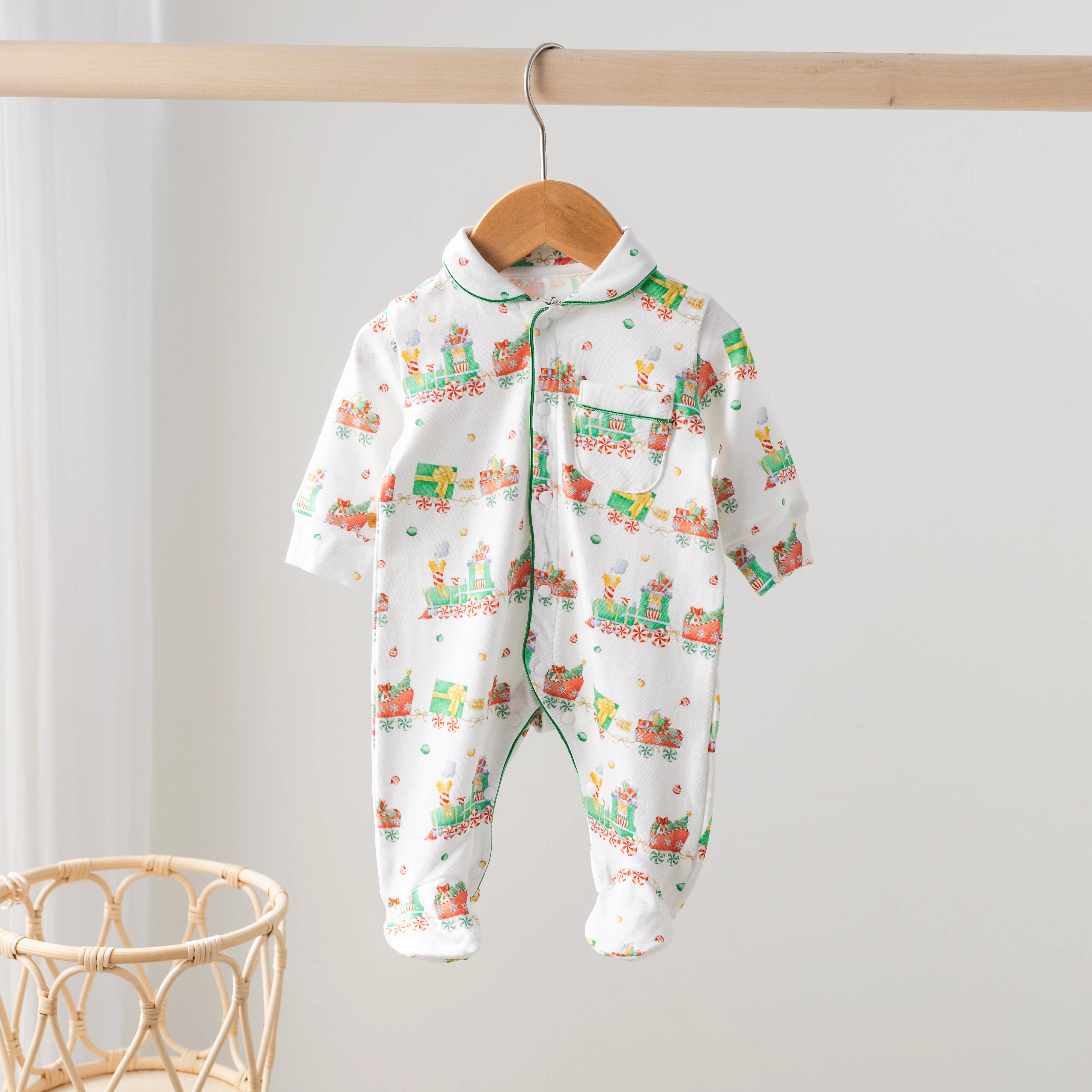Santa's Sweet Express Organic Cotton Pajama