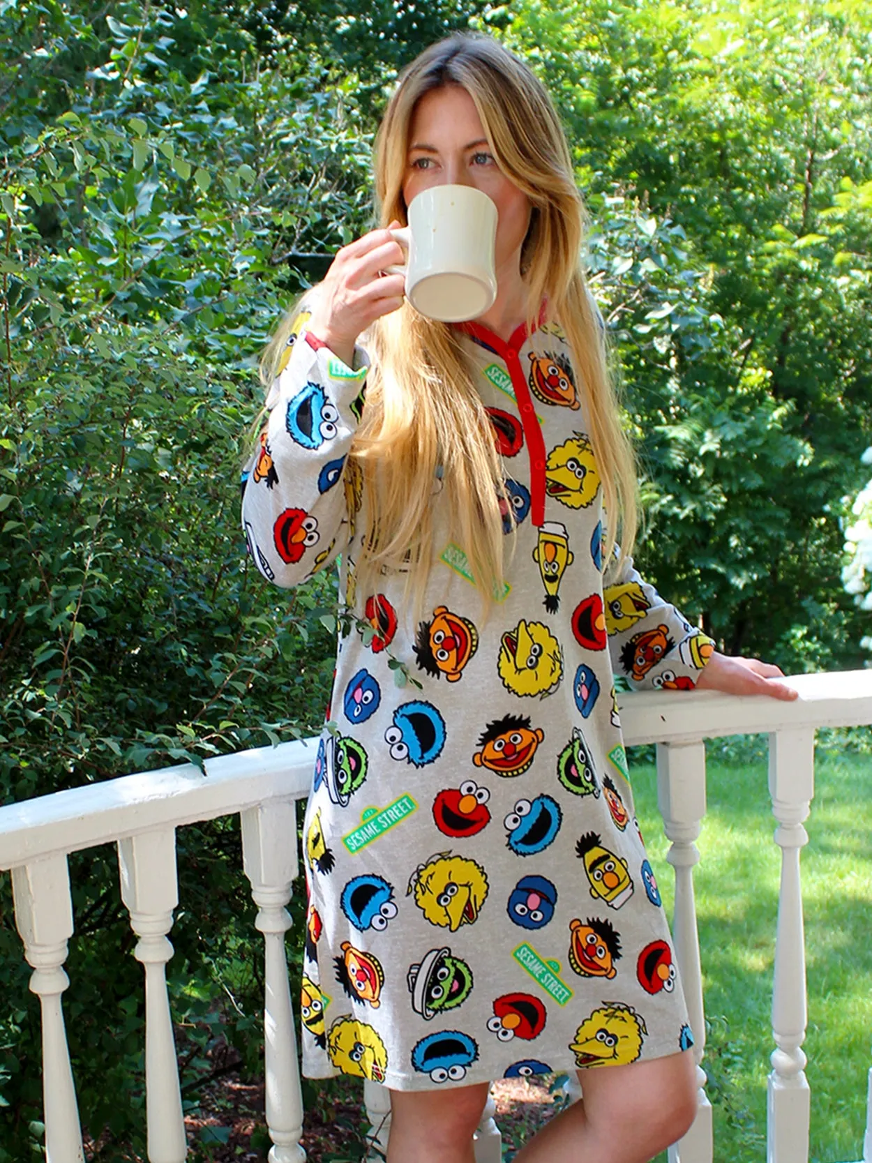 Sesame Street Elmo Long Sleeve Dorm Nightgown