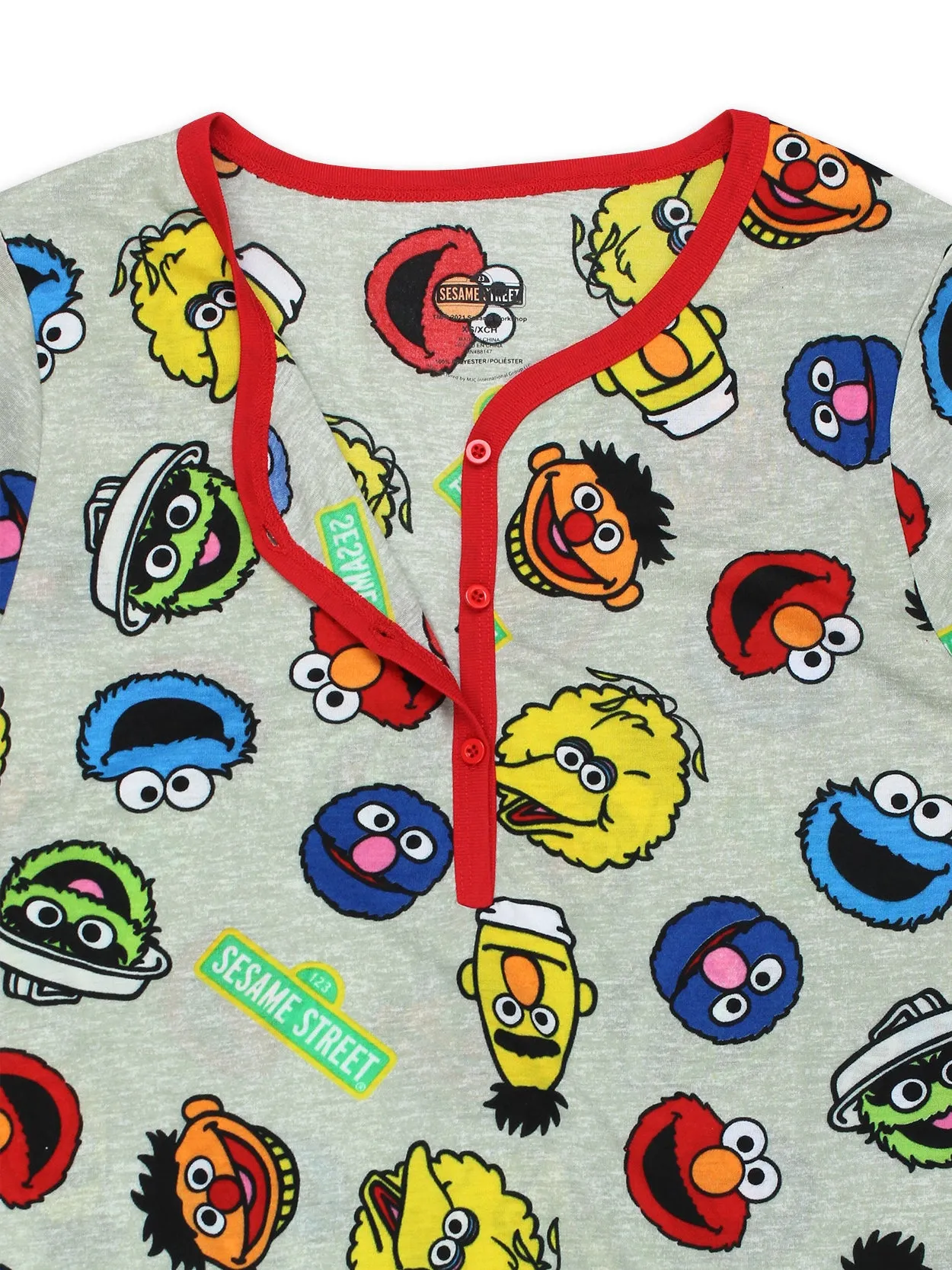 Sesame Street Elmo Long Sleeve Dorm Nightgown