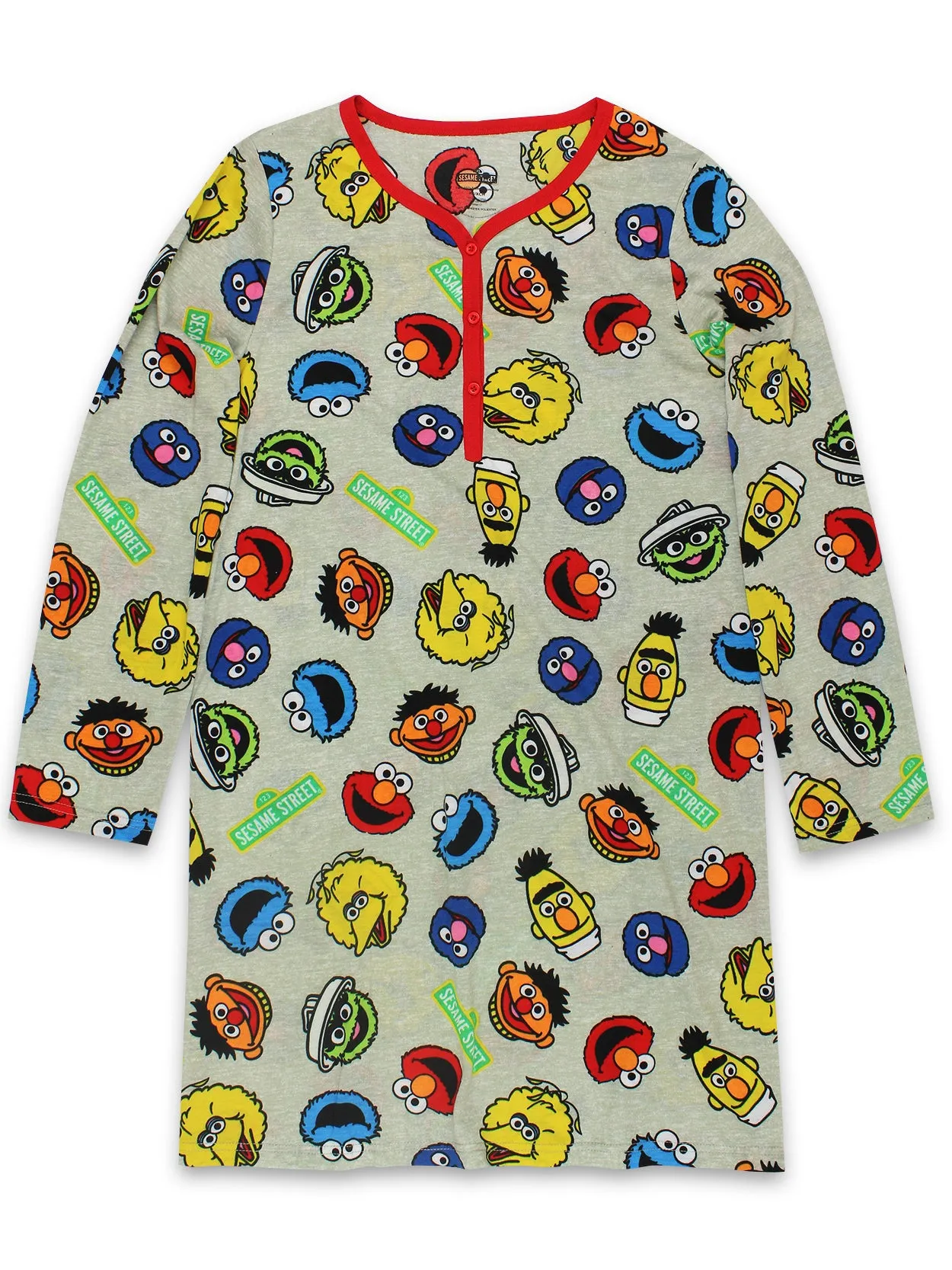 Sesame Street Elmo Long Sleeve Dorm Nightgown
