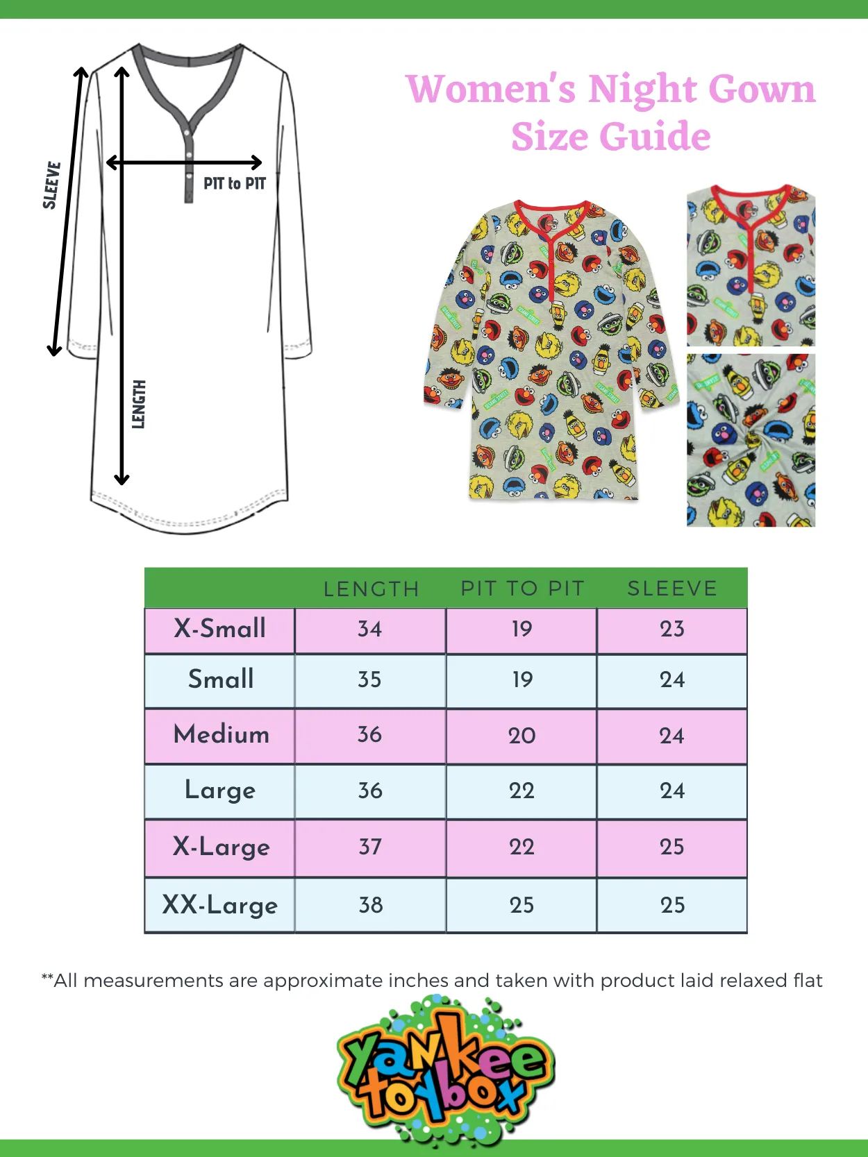 Sesame Street Elmo Long Sleeve Dorm Nightgown